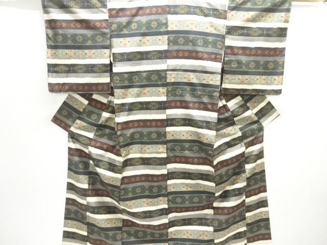 Japanese Kimono / Tsumugi Omeshi Silk